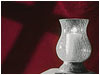 Candle 10 Burgundy White