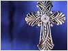 Cross on Blue