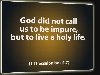 The Holiness Of God's People 