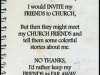 Church Invitation EXCUSES