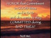 Thoughts on COMMITMENT