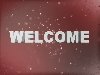 Red Welcome Loop with Particles