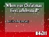 Christmas Traditions Quiz (Countdown)