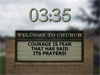 Church Marquee Countdown