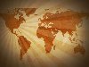 Global Missions- World Map Flat (Brown)