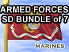 Armed Forces Bundle of 7 SD