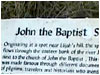 John the Baptist