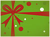 Green Present with moving wrapping paper